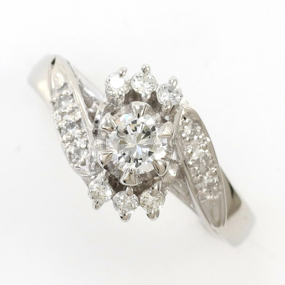 VINTAGE Silver Diamond Ring